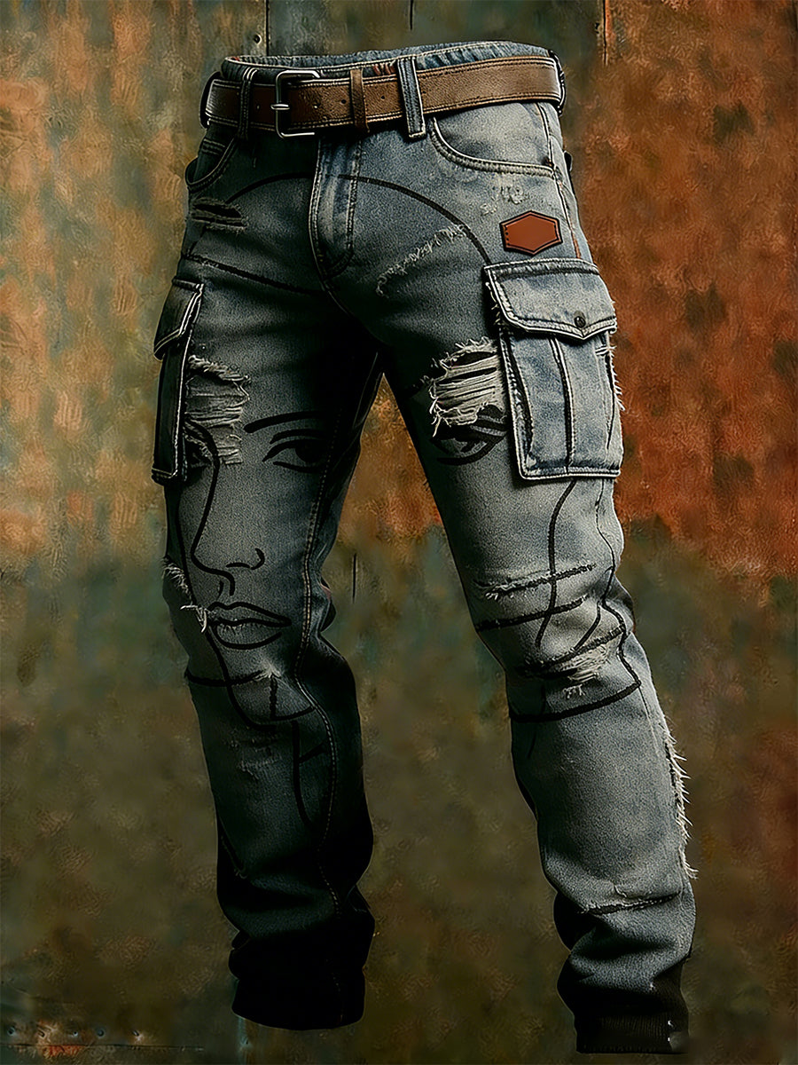 Herren Retro Business Style Freizeit hose