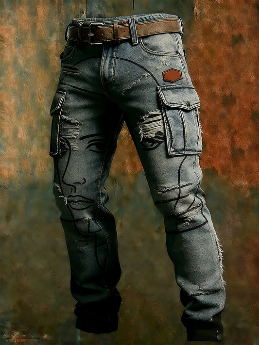 Herren Retro Business Style Freizeit hose