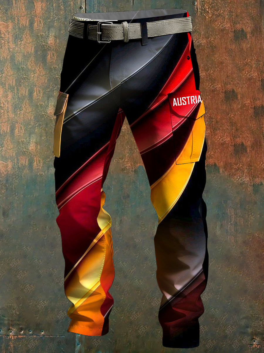 Österreich ische Kunstdruck hosen für Herren