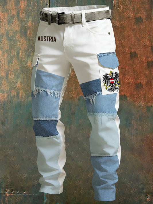 Österreich ische Kunstdruck hosen für Herren