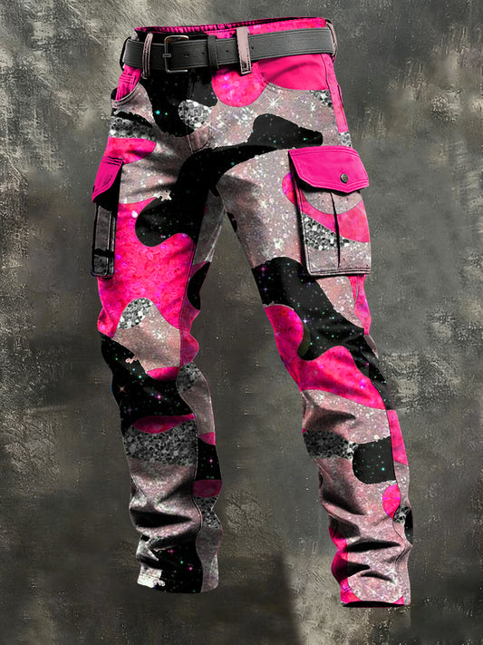 Herren-Retro-Urlaub Business-Kunstdruck Freizeit-Hose
