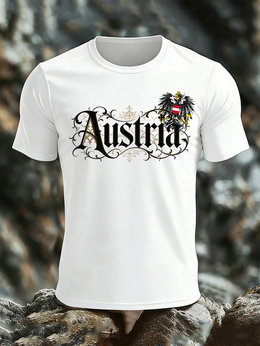 Herren T-Shirt mit österreichisch inspirierten Print