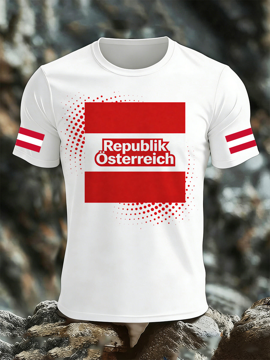 Herren T-Shirt mit österreichisch inspirierten Print
