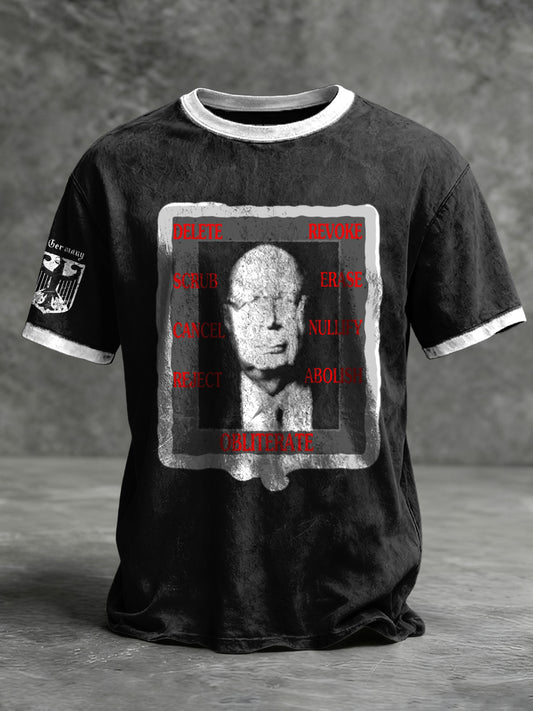 Kurzarm-T-Shirt mit großem Protest-Slogan für Männer