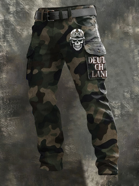 Biker-Skull-Cargo-Hosen "DEUTSCHLAND" für Herren