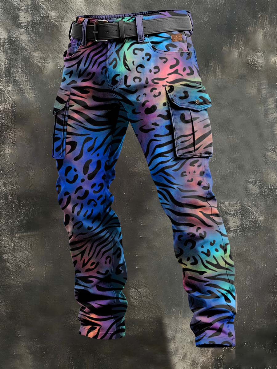 Herren-Retro-Urlaub Business-Kunstdruck Freizeit-Hose