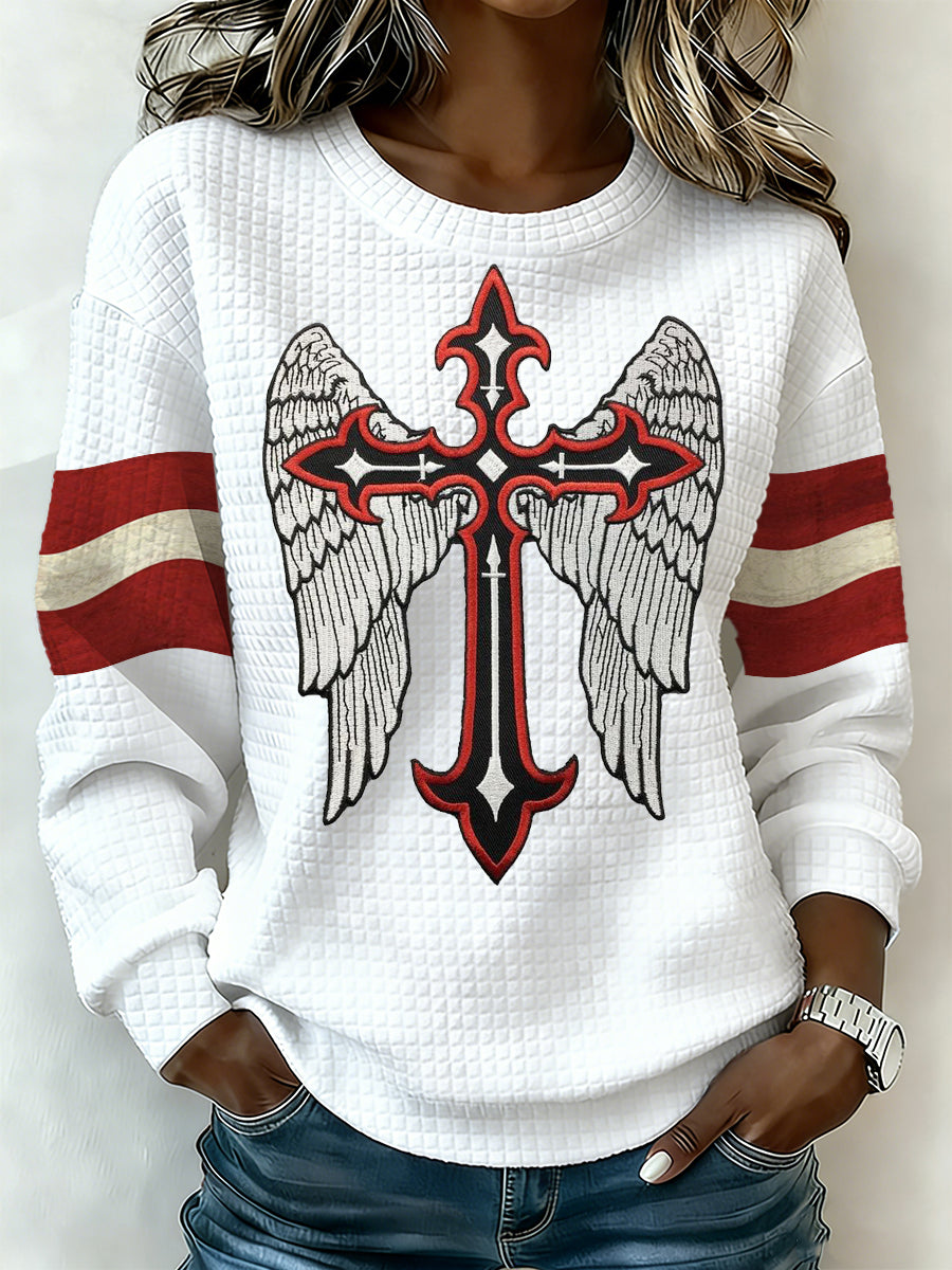 Langärmliges Damen hemd mit österreichisch inspirierter Print.