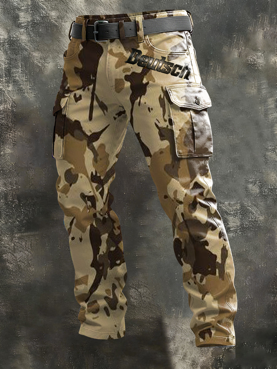 Herren raue Wüsten-Camo "Deutsch" Cargo-Hosen