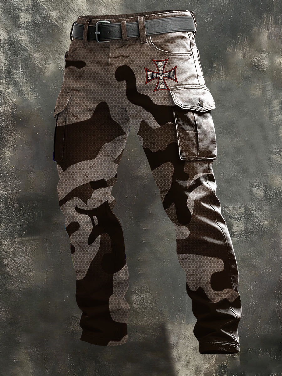 Herren Tactical Hex Camo Deutsche Kreuz Cargo hosen