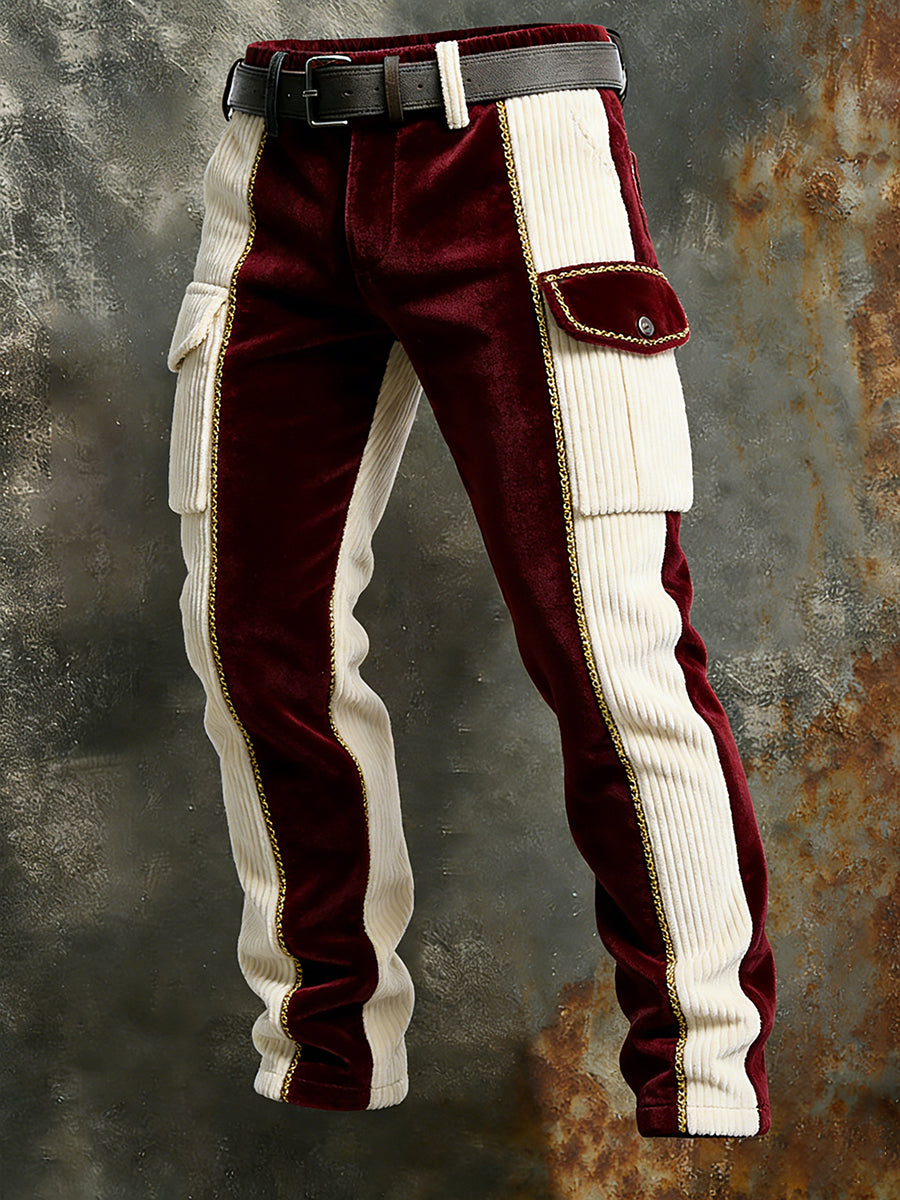 Herren Retro Business Style Freizeit hose