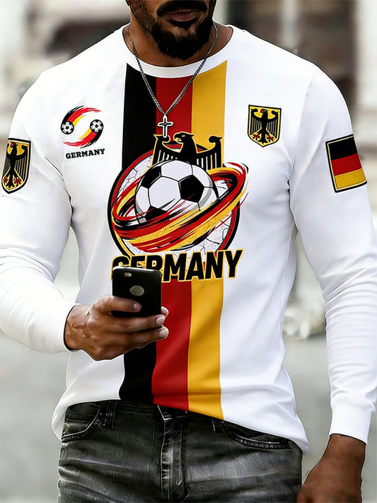 Männer Deutscher Fußball 2026 Unterstützer T-Shirt