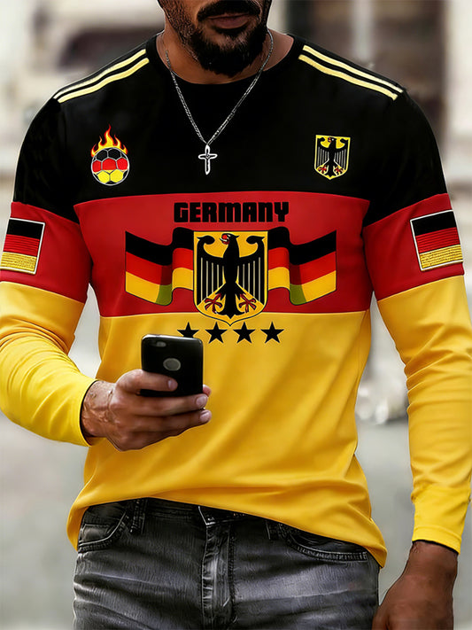 Männer Deutscher Fußball 2026 Unterstützer T-Shirt