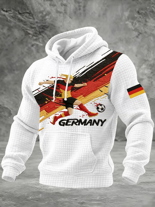 Männer deutscher Fußball 2026 Unterstützer Hoodie