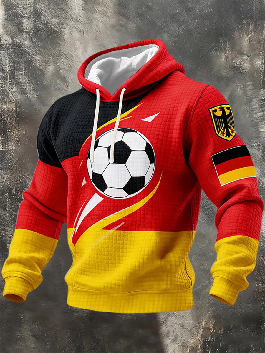 Männer deutscher Fußball 2026 Unterstützer Hoodie
