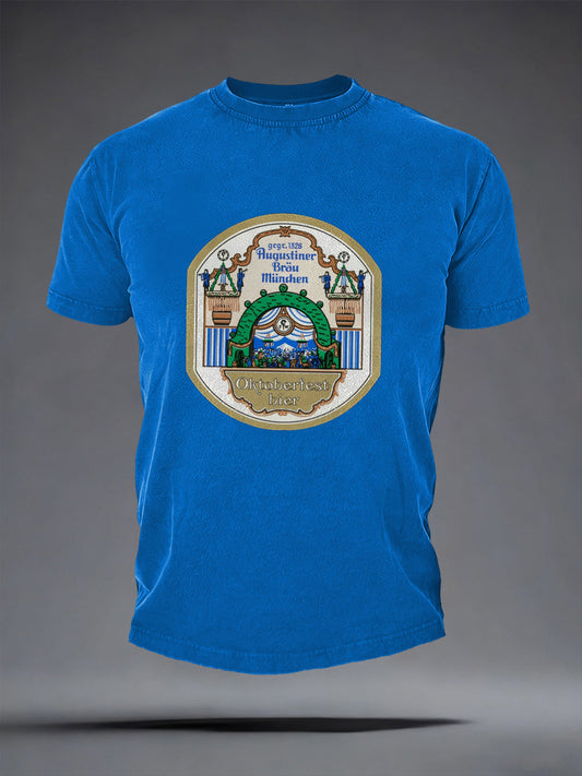 Herren Bier liebhaber München Oktoberfest Print T-Shirt