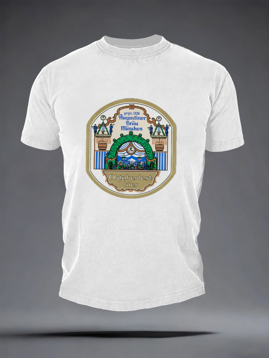Herren Bier liebhaber München Oktoberfest Print T-Shirt