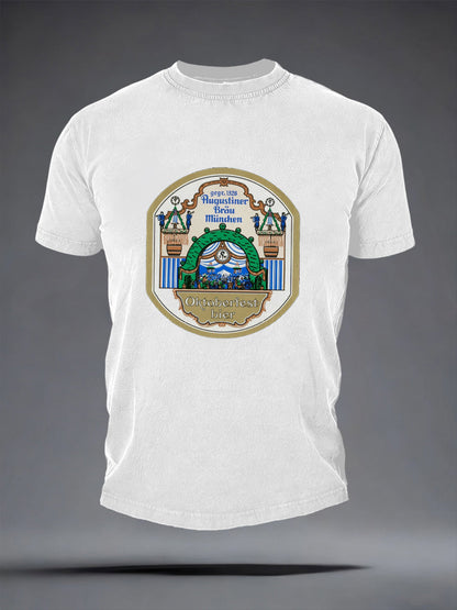 Herren Bier liebhaber München Oktoberfest Print T-Shirt