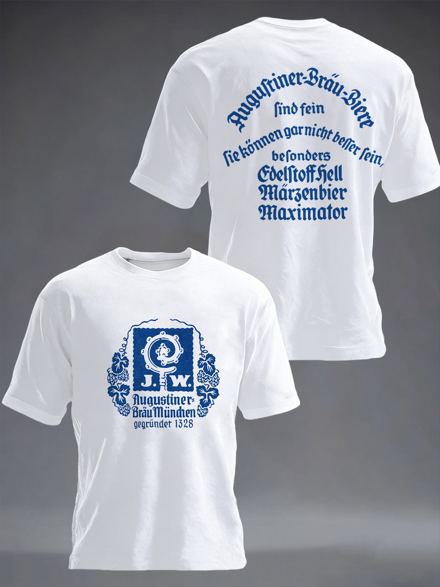 Herren Bier Liebhaber München Oktoberfest Print T-Shirt