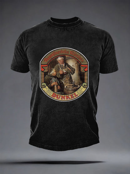 Herren-Bierliebhaber-T-Shirt mit kurzen Ärmeln