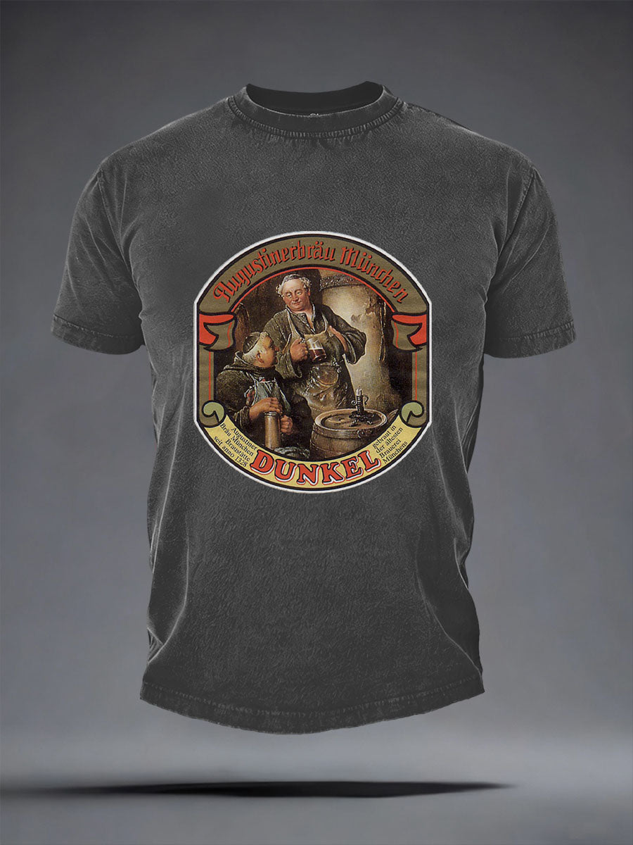 Herren-Bierliebhaber-T-Shirt mit kurzen Ärmeln