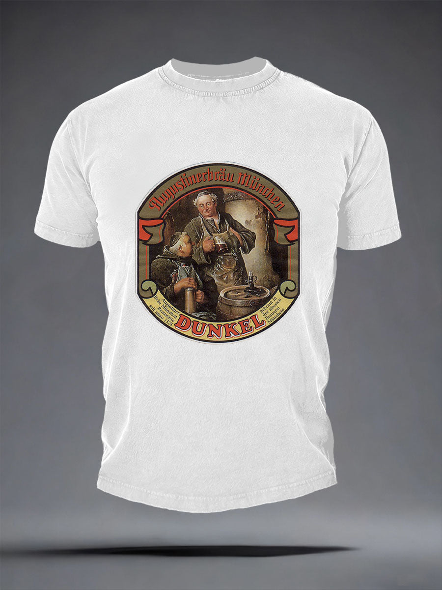 Herren-Bierliebhaber-T-Shirt mit kurzen Ärmeln