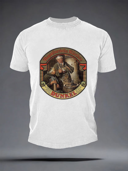Herren-Bierliebhaber-T-Shirt mit kurzen Ärmeln