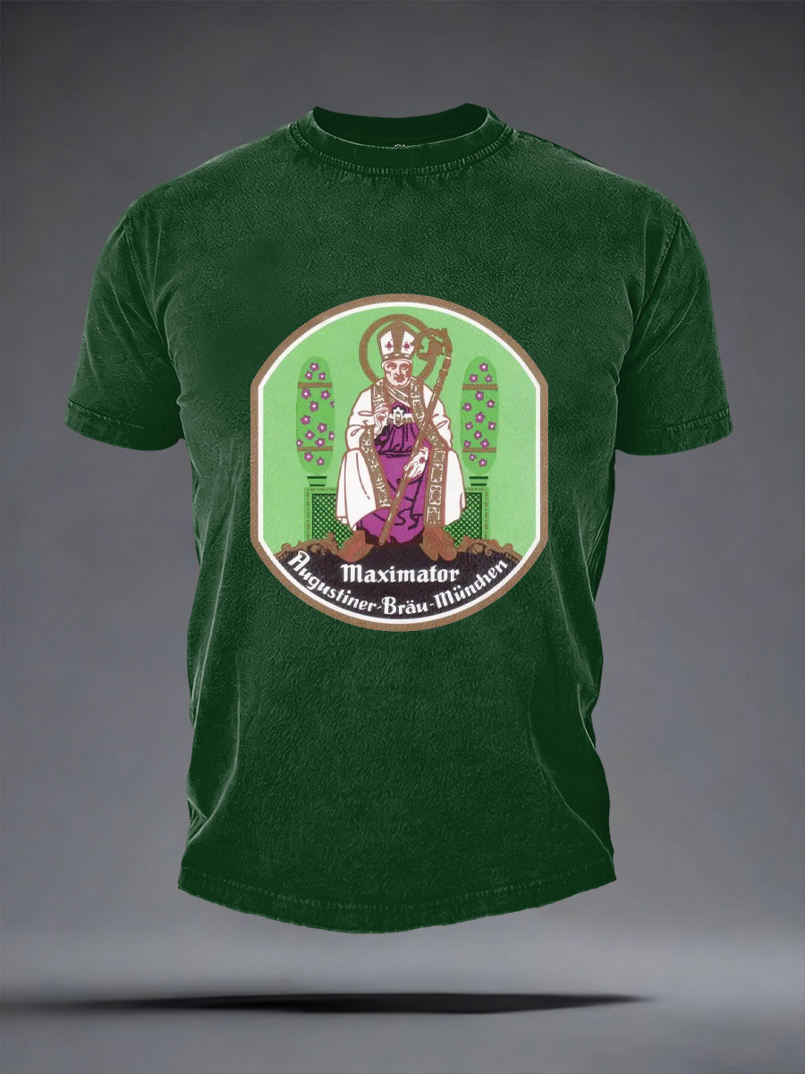 Herren-Bierliebhaber-T-Shirt mit kurzen Ärmeln