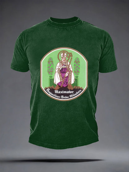 Herren-Bierliebhaber-T-Shirt mit kurzen Ärmeln