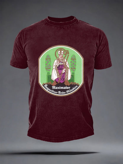 Herren-Bierliebhaber-T-Shirt mit kurzen Ärmeln