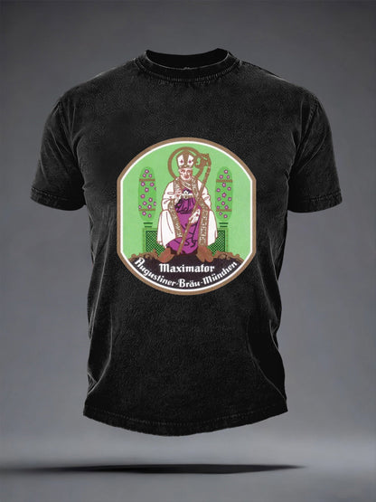 Herren-Bierliebhaber-T-Shirt mit kurzen Ärmeln