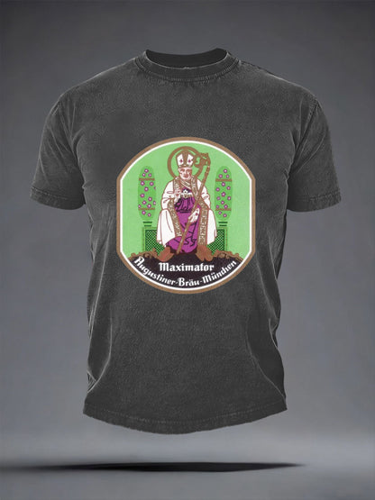 Herren-Bierliebhaber-T-Shirt mit kurzen Ärmeln