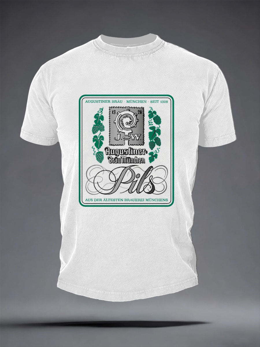 Herren Bier Liebhaber kurze Ärmel T-Shirt