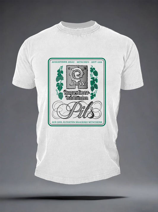 Herren Bier Liebhaber kurze Ärmel T-Shirt