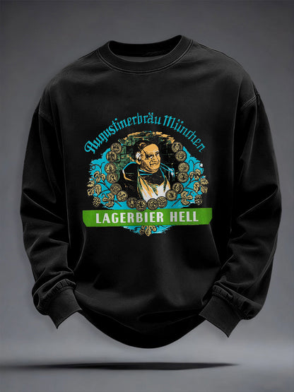 Herren Bier liebhaber Sweatshirt mit Rundhals ausschnitt