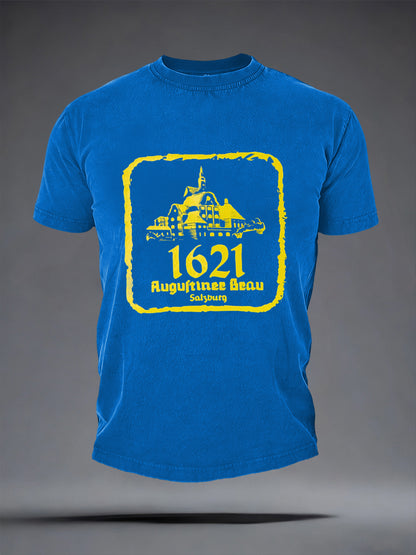 Herren-Bierliebhaber-T-Shirt mit kurzen Ärmeln