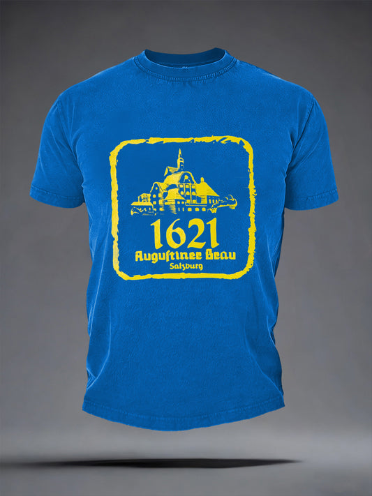 Herren-Bierliebhaber-T-Shirt mit kurzen Ärmeln