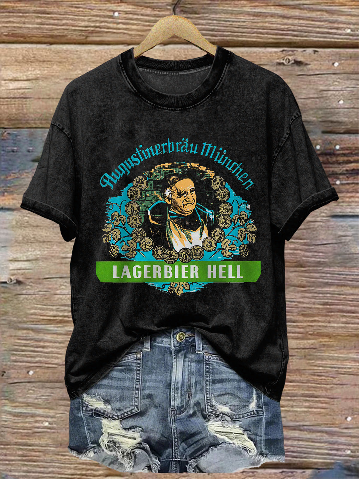 Frauen-T-Shirt für Bierliebhaber mit kurzen Ärmeln
