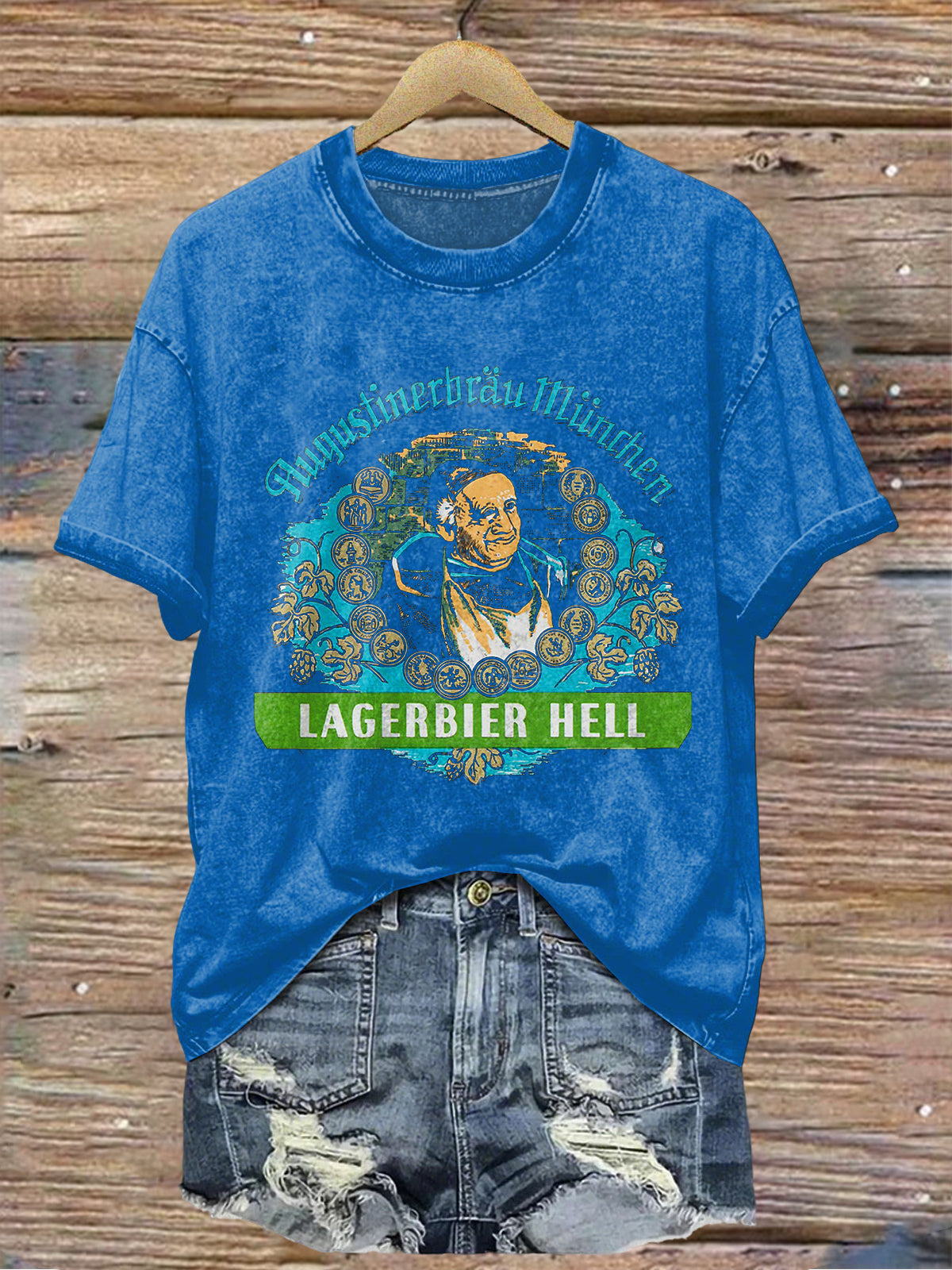 Frauen-T-Shirt für Bierliebhaber mit kurzen Ärmeln