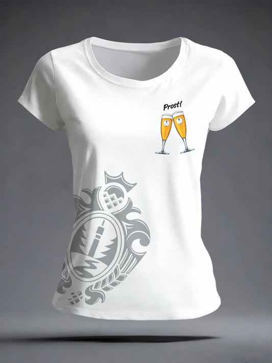 Frauen-T-Shirt für Bierliebhaber mit kurzen Ärmeln