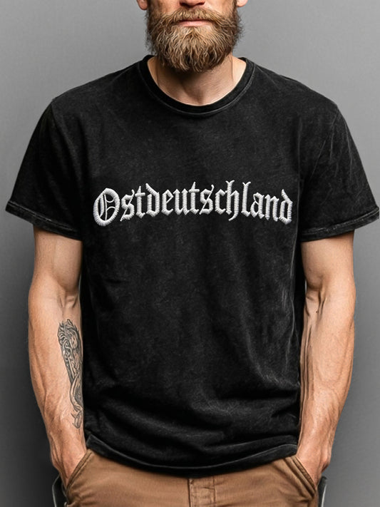 Retro deutsche Buchstaben kunst 100% Baumwolle T-Shirt