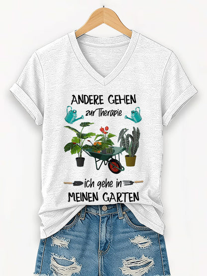 Damen Garten kurze Ärmel T-Shirt