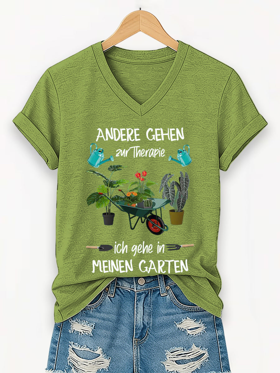 Damen Garten kurze Ärmel T-Shirt