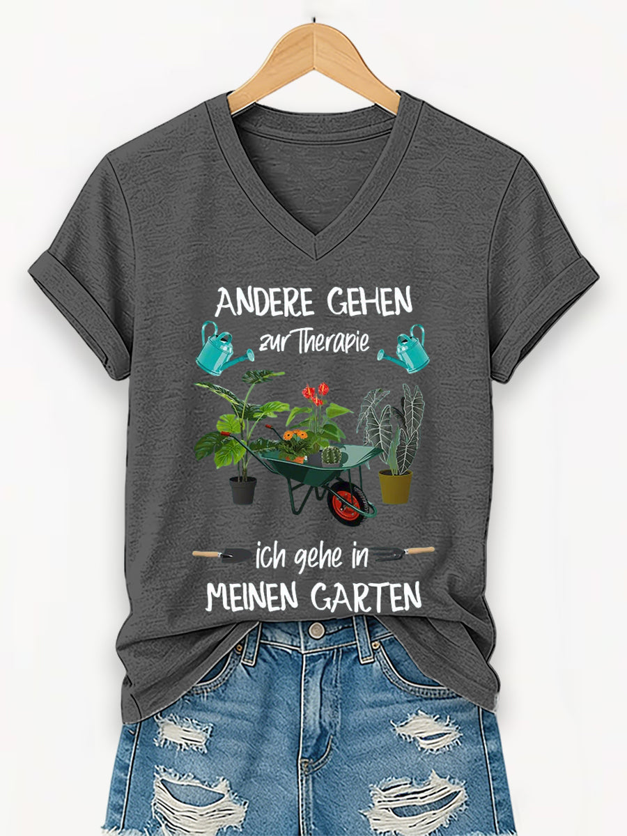 Damen Garten kurze Ärmel T-Shirt