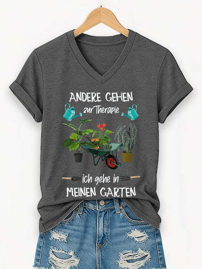 Damen Garten kurze Ärmel T-Shirt