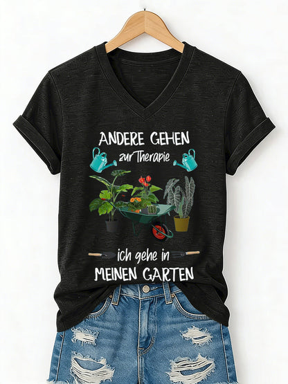 Damen Garten kurze Ärmel T-Shirt