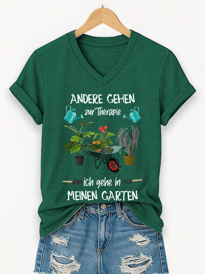 Damen Garten kurze Ärmel T-Shirt