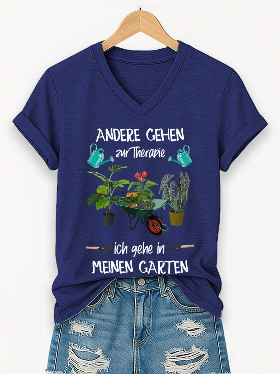 Damen Garten kurze Ärmel T-Shirt