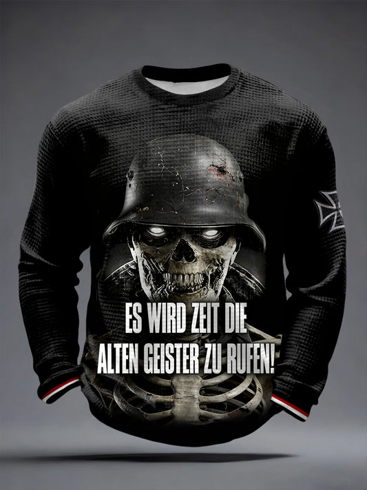 Herren ES WIRD ZEIT DIE ALTEN GEISTER ZU RUFEN! Waffel-T-Shirt