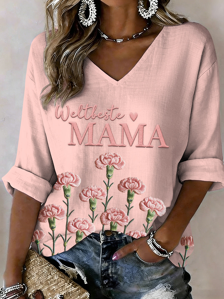 Damen-T-Shirt mit Muttertags-Print