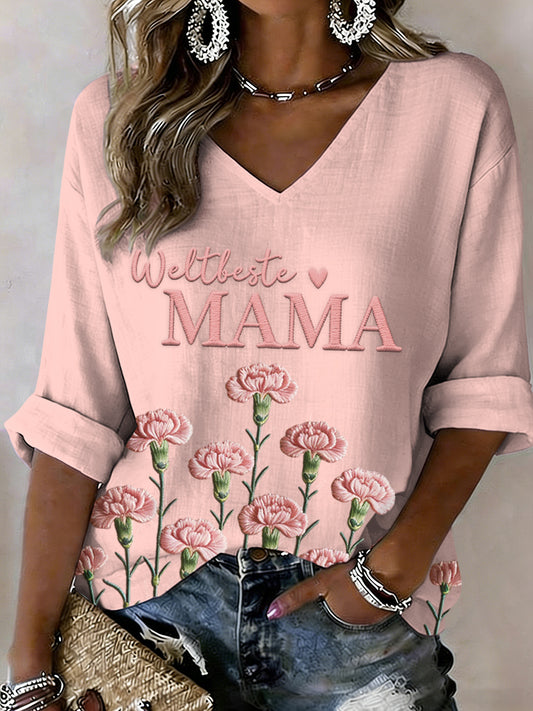 Damen-T-Shirt mit Muttertags-Print